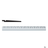Linijka aluminiowa 20 cm Grand GR-119-20 do biura, szkoły i domu