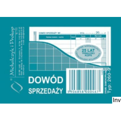 Dowód sprzedaży A7, 80...