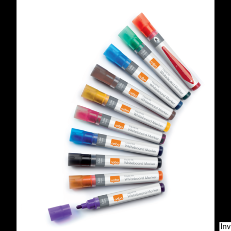 Markery suchościeralne Nobo Liquid Ink, różne kolory, 10 sztuk