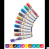 Markery suchościeralne Nobo Liquid Ink, różne kolory, 10 sztuk