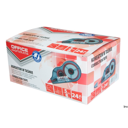Korektor w taśmie Office Products 5mm x 8m, transparentny, do biura i szkoły