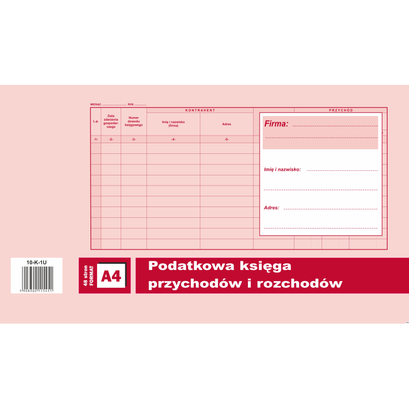 Księga przychodów i rozchodów A4 offset Michalczyk i Prokop