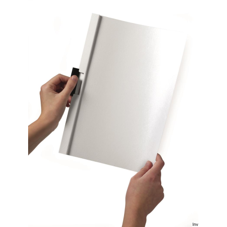 Skoroszyt DURABLE DURACLIP Original 30 A4 biały 2200-02 z metalowym klipsem do dokumentów bez dziurkowania