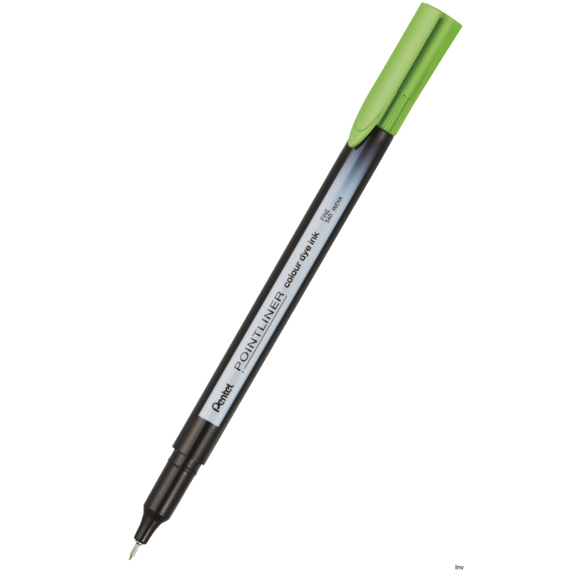 Cienkopis PENTEL Pointliner Colour, zieleń butelkowa, tusz na bazie wody