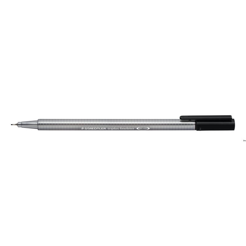 Cienkopis Staedtler Triplus Fin 0.3 mm czarny z metalową obudową i atramentem DRY SAFE