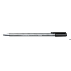 Cienkopis Staedtler Triplus Fin 0.3 mm czarny z metalową obudową i atramentem DRY SAFE