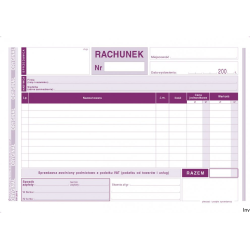Rachunek DOTTS A5 dla zwolnionych podmiotowo z VAT, 80 kartek