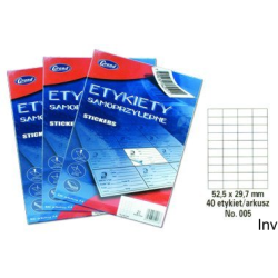 Etykiety samoprzylepne...