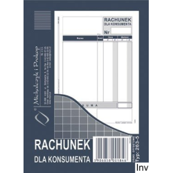 263-5 Rachunek dla konsumenta A6 offset MICHALCZYK&PROKOP