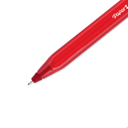 Długopis Paper Mate INKJOY 100 CAP M czerwony z zatyczką, 1 mm, gładkie pisanie, szybkoschnący tusz