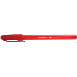 Długopis Paper Mate INKJOY 100 CAP M czerwony z zatyczką, 1 mm, gładkie pisanie, szybkoschnący tusz