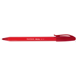 Długopis Paper Mate INKJOY 100 CAP M czerwony z zatyczką, 1 mm, gładkie pisanie, szybkoschnący tusz