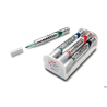 Pentel Marker MAXIFLO do tablic 4 sztuki z gąbką magnetyczną, czarny, czerwony, niebieski, zielony