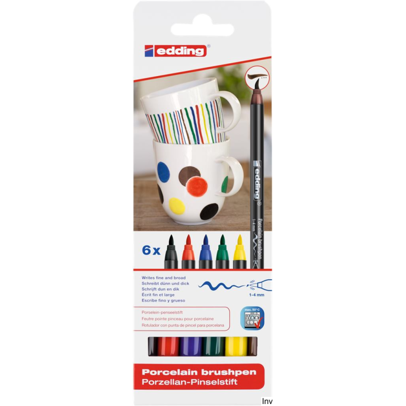 Edding Pisaki do powierzchni ceramicznych 4200/6, 6 sztuk