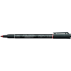 Foliopis permanentny Rystor 1mm czerwony FM10/B wodoodporny do pisania na gładkich powierzchniach