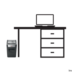 Niszczarka Rexel Momentum X312-SL Slimline, cięcie konfetti, do 12 kartek, pojemność kosza 23l, kolor czarny