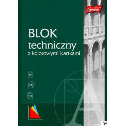 Blok techniczny kolor A4 10 kartek UNIPAP St.Majewski