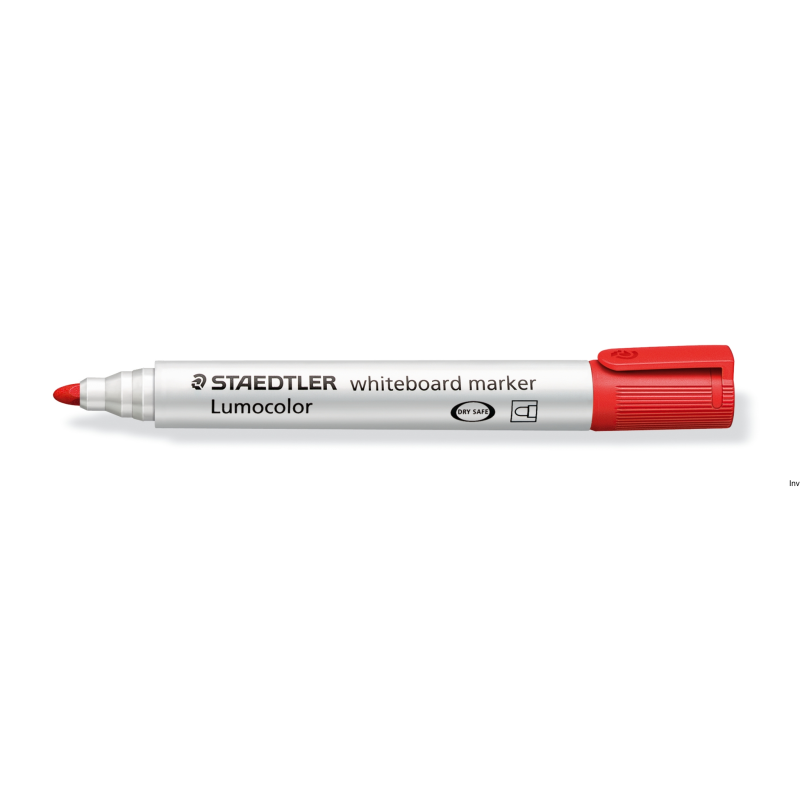 Marker suchościeralny STAEDTLER Lumocolor czerwony do białych tablic i gładkich powierzchni