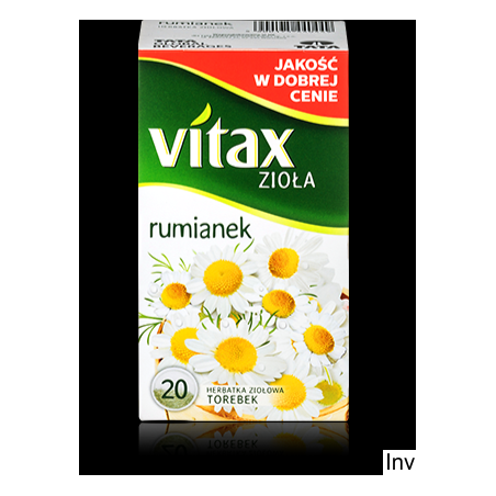 Herbata ziołowa Vitax Rumianek 20 torebek po 1,5 g