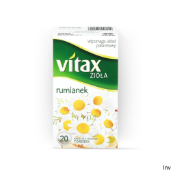 Herbata ziołowa Vitax Rumianek 20 torebek po 1,5 g
