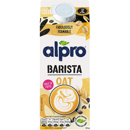 Alpro Owsiane 0,75L Barista - Roślinne Mleko do Kawy