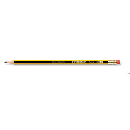 Ołówek drewniany Staedtler NORIS 122 HB z gumką 2 mm