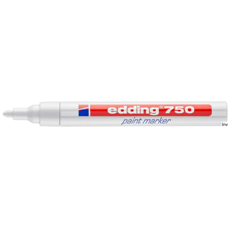 Edding marker lakierowy 2-4 mm biały 750 do oznaczeń na różnych powierzchniach