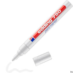 Edding marker lakierowy 2-4 mm biały 750 do oznaczeń na różnych powierzchniach
