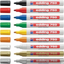Edding marker lakierowy 2-4 mm biały 750 do oznaczeń na różnych powierzchniach
