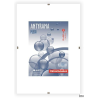 Antyrama plexi A5 150x210 mm Memobe z folią ochronną, białe boki, do zdjęć i plakatów