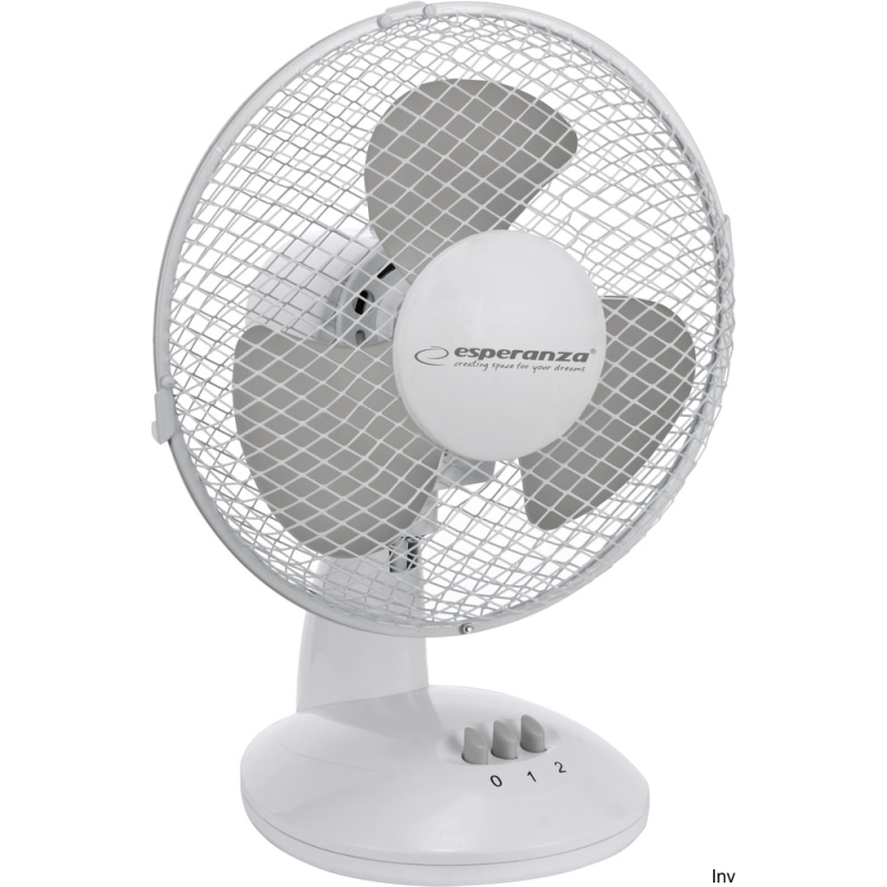 Wentylator biurkowy Esperanza ZEPHYR biało-szary EHF004WE 23 cm 30 W
