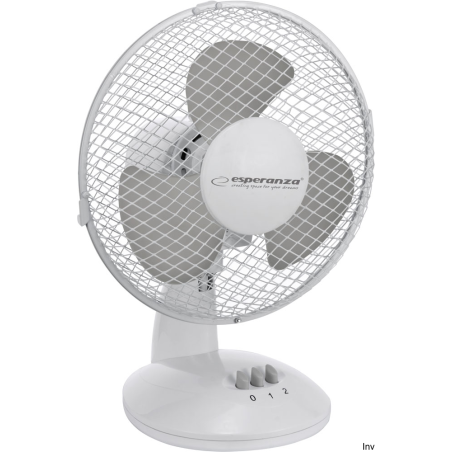 Wentylator biurkowy Esperanza ZEPHYR biało-szary EHF004WE 23 cm 30 W