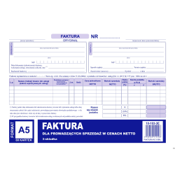 Faktura VAT netto A5...