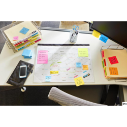 Bloczek samoprzylepny Post-It 3M, 76x76 mm, 1x100 sztuk, jaskrawy żółty