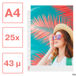 Koszulki ColourBreeze PP 43 mikrony, opakowanie 25 sztuk, Esselte