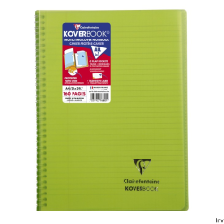 Kołonotatnik Clairefontaine Koverbook 17x22 cm, 80 kartek w linie z marginesem, mix kolorów, gramatura 90 g/m2
