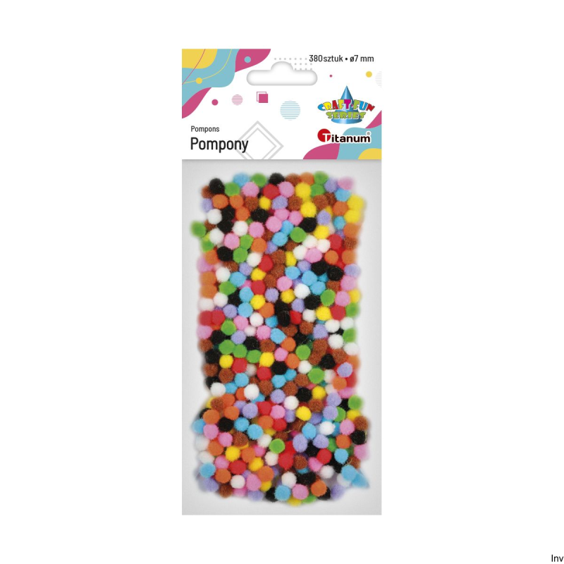 Titanum Pompony 7mm A_380 Mix 16080 sztuk - Dekoracje w różnych kolorach