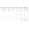 Kalendarz biurkowy TELEGRAPH MANAGER 320 x 150 mm, dwustronny, 56 stron, spirala, papier kredowany 150g