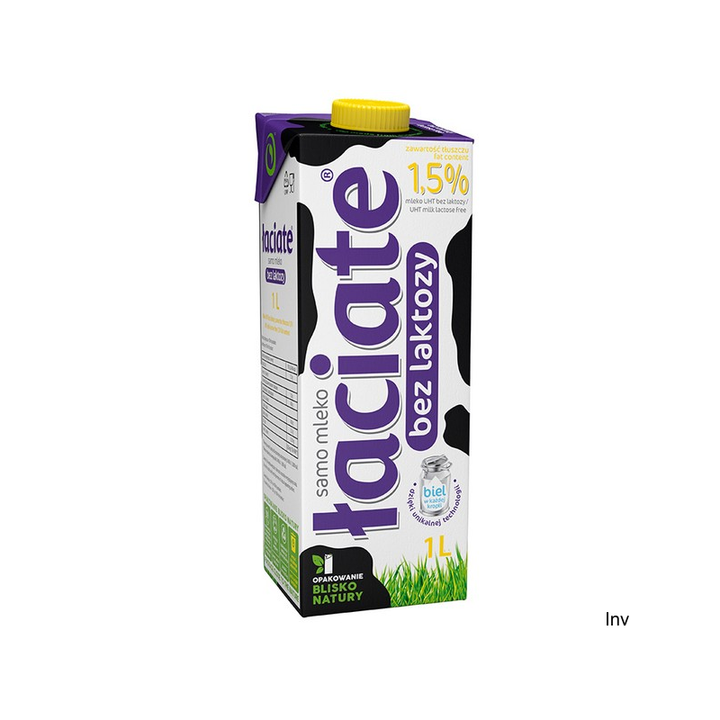 Mleko ŁACIATE UHT bez laktozy 1,5% 1 litr