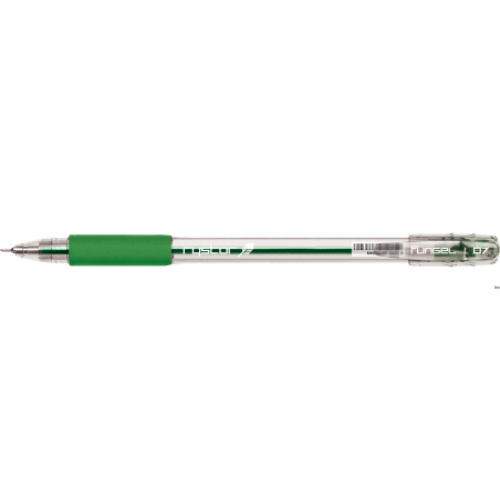 Pióro żelowe Rystor G-032/D FUN GEL zielone 0,8 mm, 20 sztuk w opakowaniu