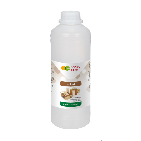 Klej WIKOL premium 500g do drewna i materiałów drewnopodobnych Happy Color