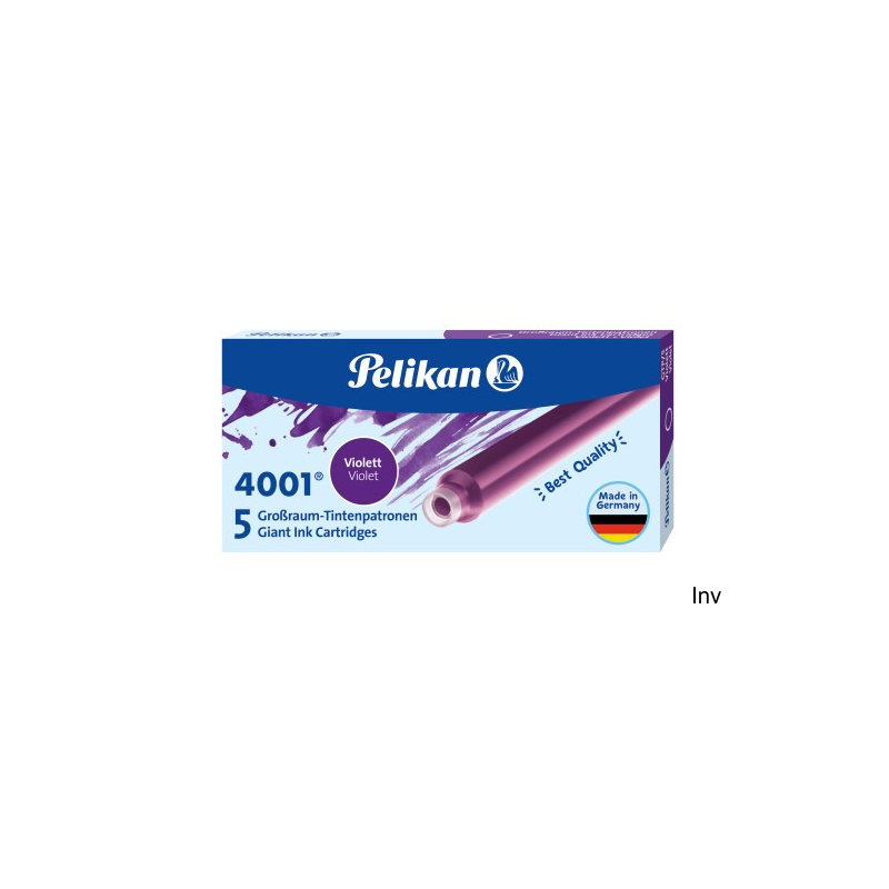 Naboje Pelikan długie GTP/5 fioletowe 310664