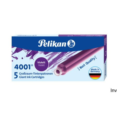 Naboje Pelikan długie GTP/5 fioletowe 310664