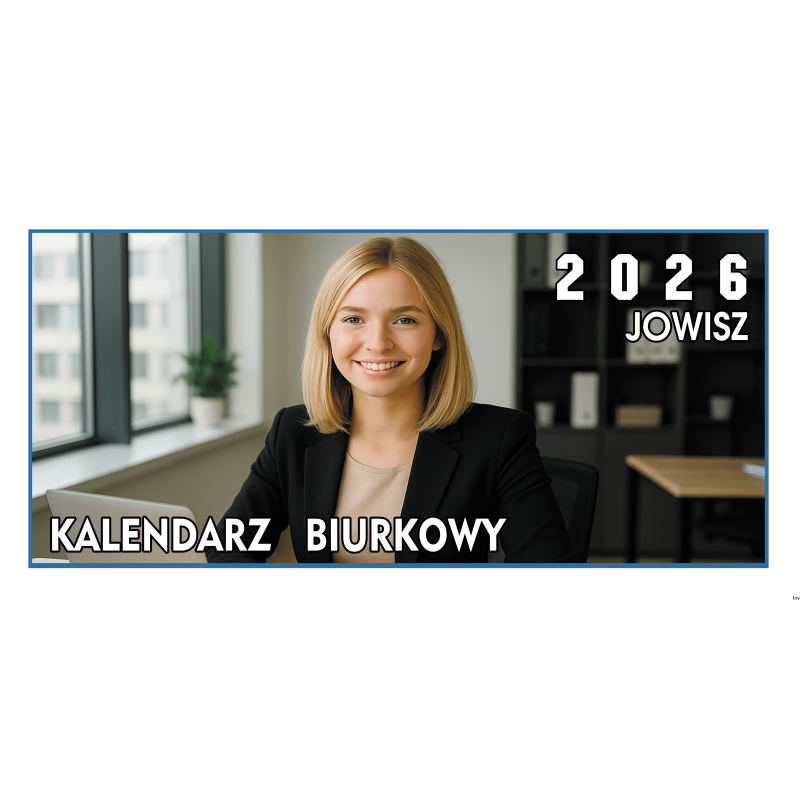 Kalendarz biurkowy Beskidy JOWISZ B12 granatowy 17,5 x 27 cm, kalendarium dwukolorowe, 20 sztuk w opakowaniu