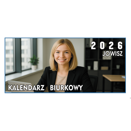 Kalendarz biurkowy Beskidy JOWISZ B12 granatowy 17,5 x 27 cm, kalendarium dwukolorowe, 20 sztuk w opakowaniu
