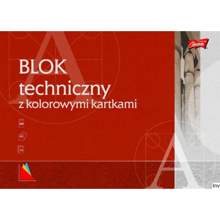 Blok techniczny A3 10 kartek kolor UNIPAP St.Majewski
