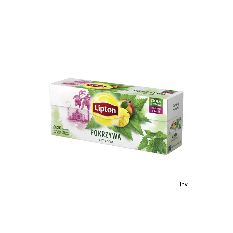 Herbata ziołowa Lipton Pokrzywa z Mango 20 torebek