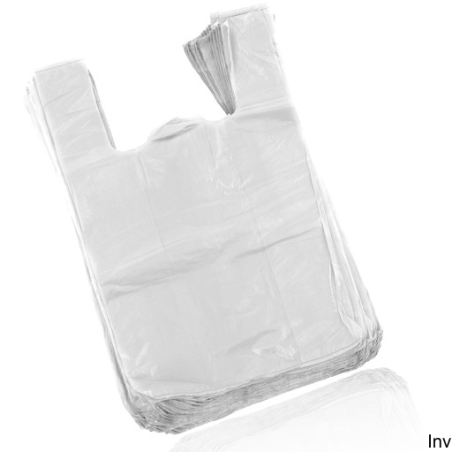 Papstar Reklamówki HDPE 42x11x80x90 mm, 100 sztuk, białe, wytrzymałe i ekologiczne