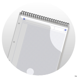 Kołonotatnik A4 80 kartek kratka Oxford EASYNOTES z papierem 90g/m2 i okładką polipropylenową