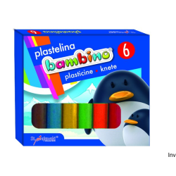 Plastelina 6 kolorów STANDARD BAMBINO St.Majewski